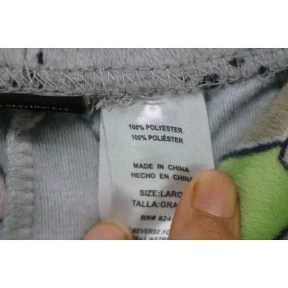 Star Wars Baby Yoda Fleece Lounge/Pajama Pants-Size Large-Drawstring - Picture 4 of 7